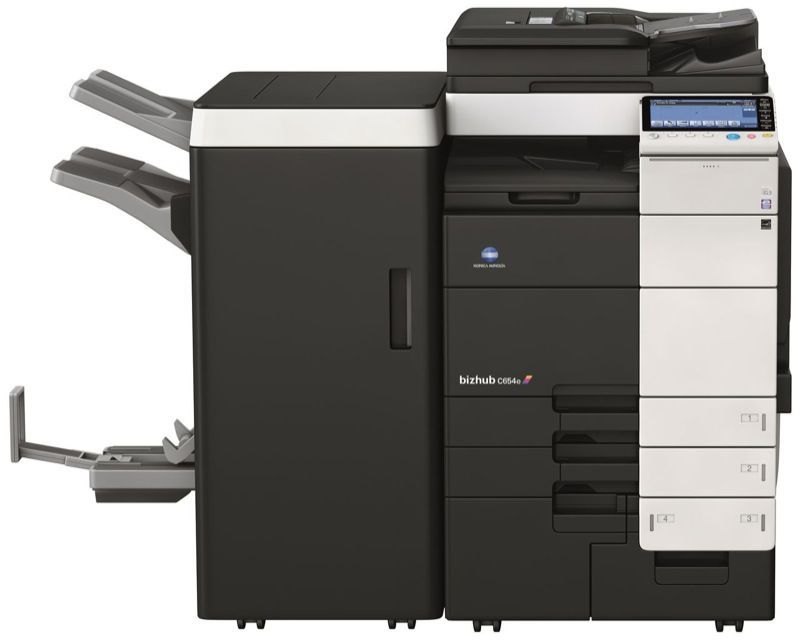 c754 print shop color production copier with folding,scanner,printer,fax,hole punch
